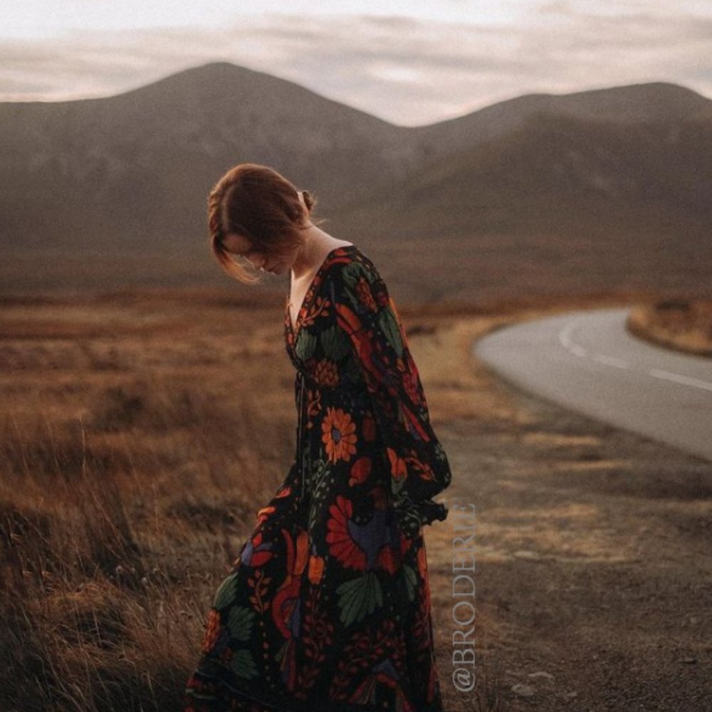 Anthropologie Farm Rio Georgette Maxi Dress - Picture 2 of 6